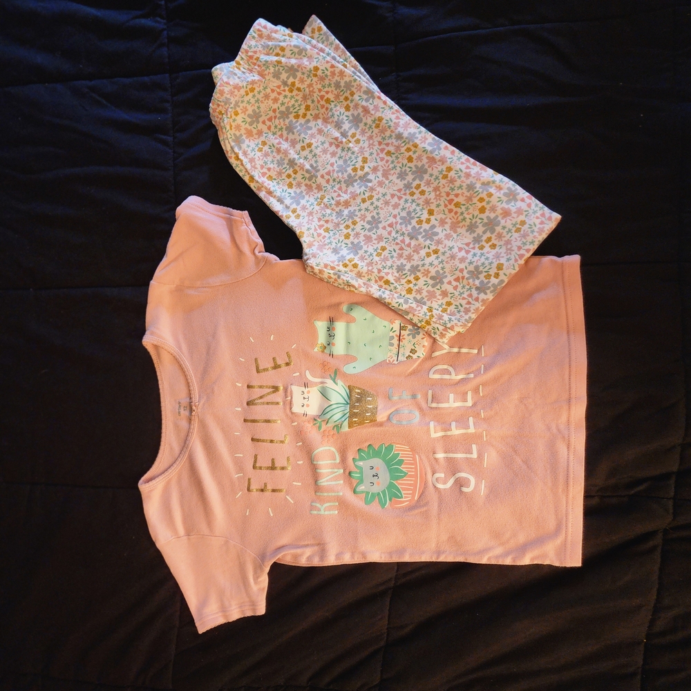 Girls Pink Pajama Set